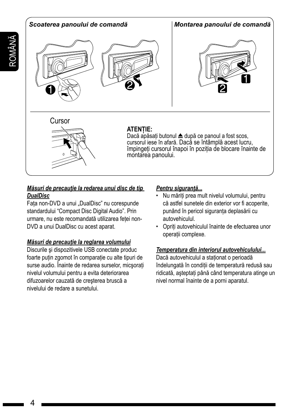 Ro m â n | JVC KD-DV7301 User Manual | Page 4 / 63