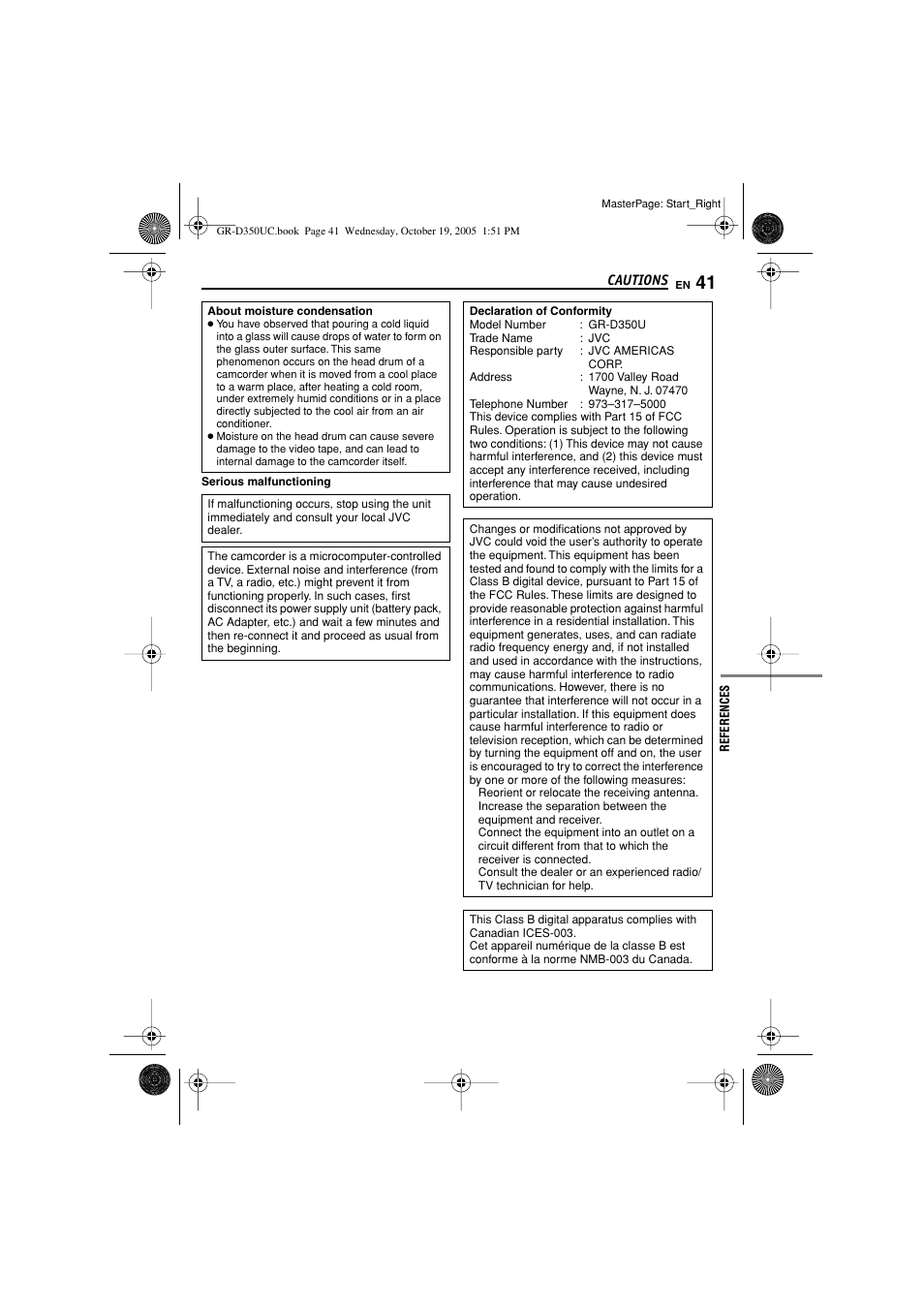 JVC 1105ASR-NF-VM User Manual | Page 41 / 44