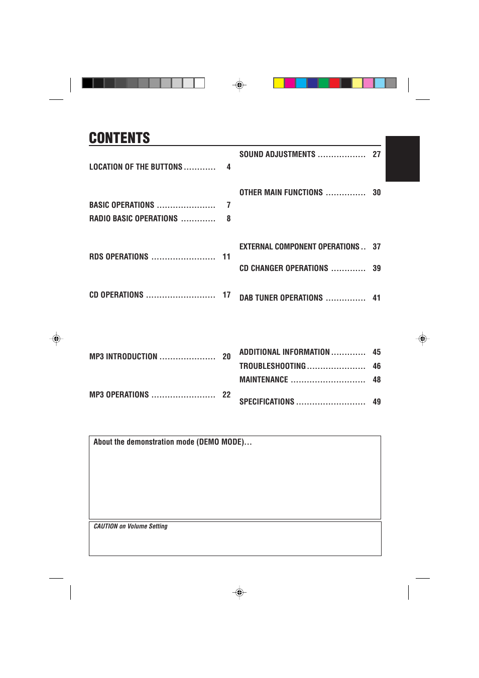 JVC CD Receiver KD-SH99R User Manual | Page 3 / 50