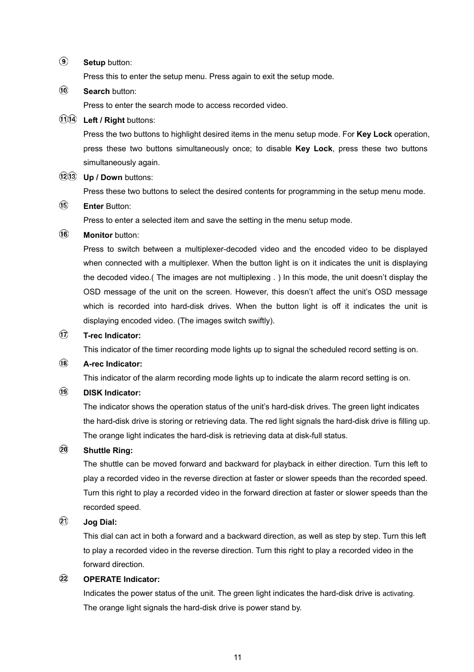 JVC VR 601 User Manual | Page 11 / 81