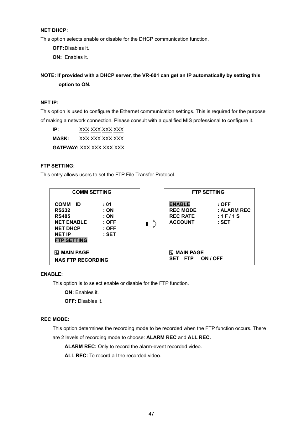 JVC VR 601 User Manual | Page 47 / 81