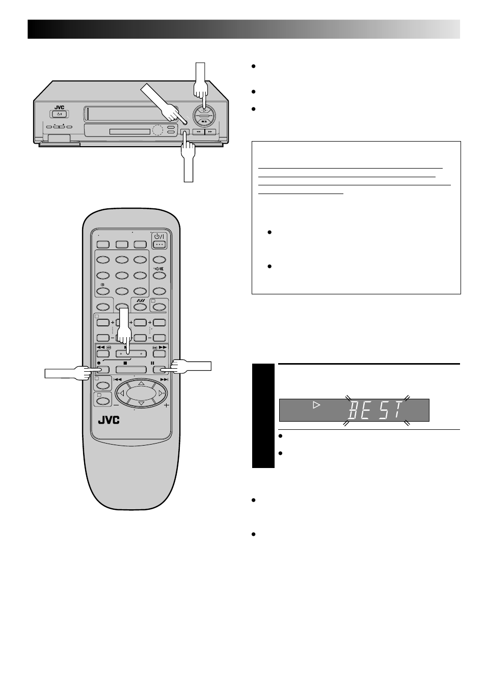 Start playback, Playback, Attention | JVC HR-J645ES User Manual | Page 21 / 56