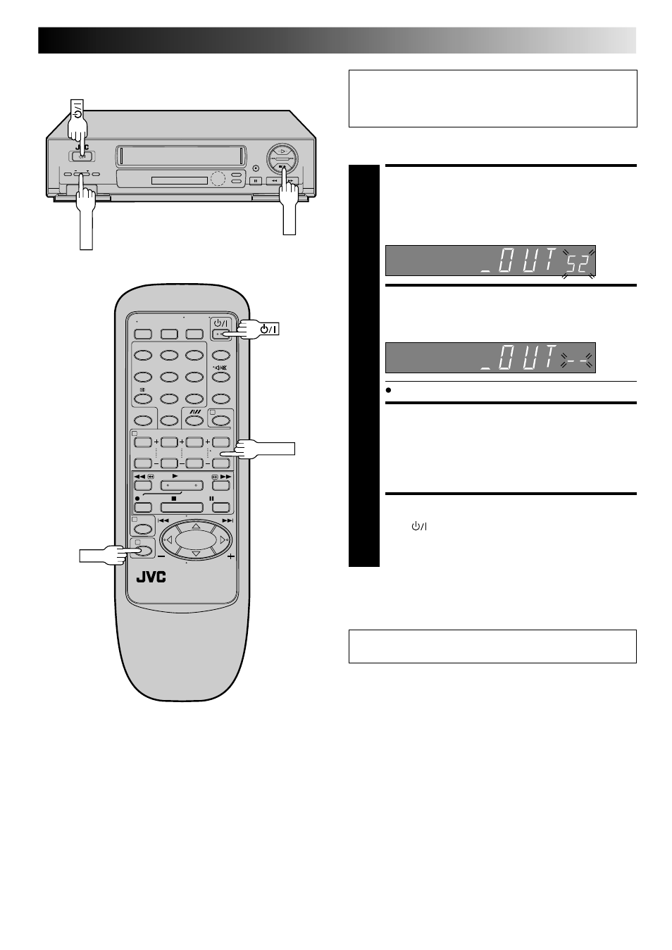 Access video channel set mode, Set video channel, Exit video channel set mode | Turn off the recorder, With av connection | JVC HR-J645ES User Manual | Page 7 / 56