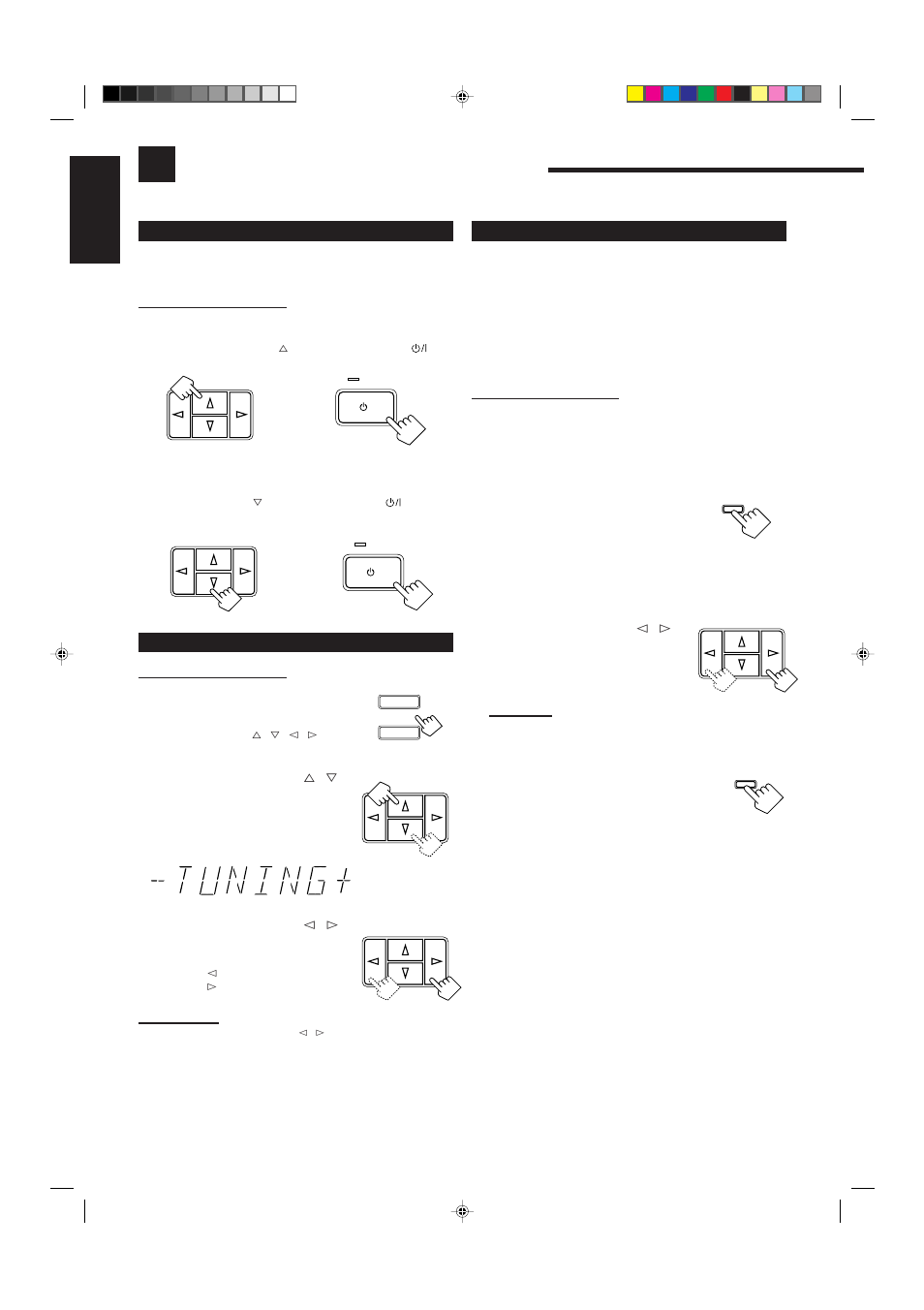 Receiving broadcasts, Receiving radio broadcasts, English | JVC RX-5001VGD User Manual | Page 16 / 30