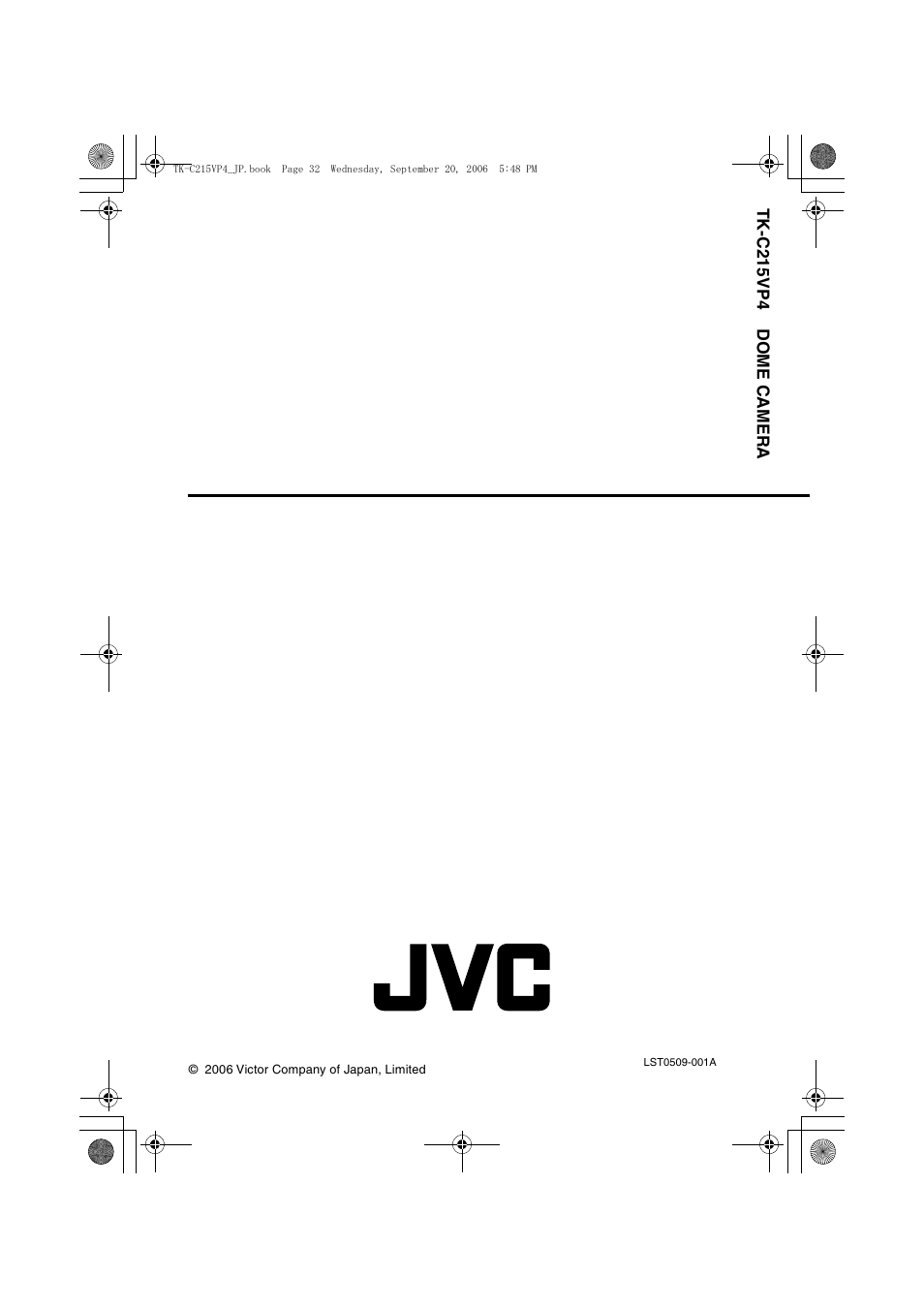 Back, Tk-c215vp4 dome camera | JVC TK-C215VP4 User Manual | Page 36 / 36
