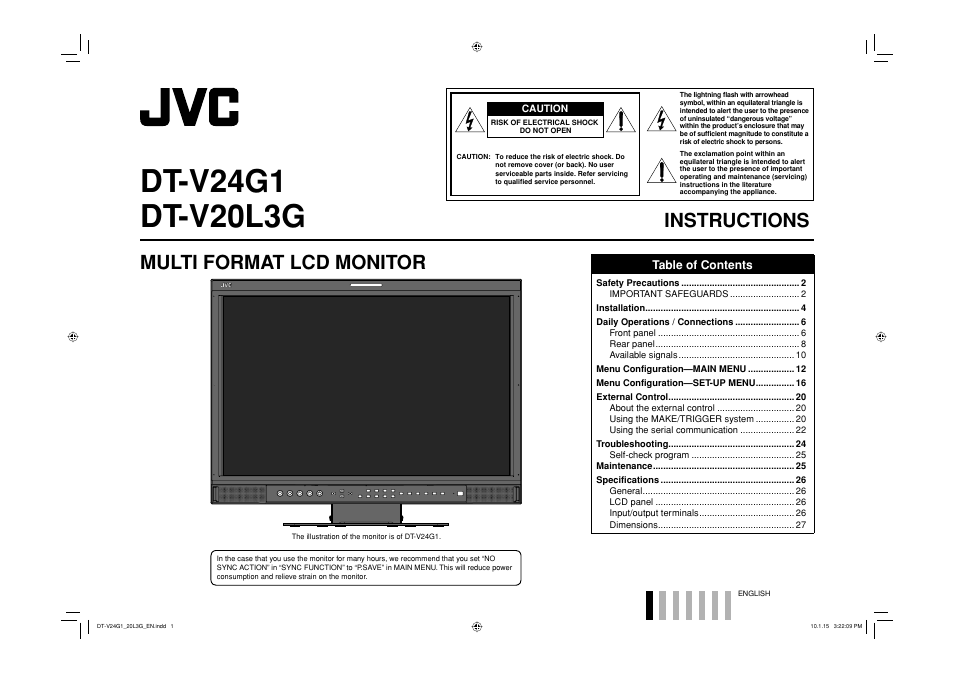 JVC 0110SKH-MW-MT User Manual | 28 pages