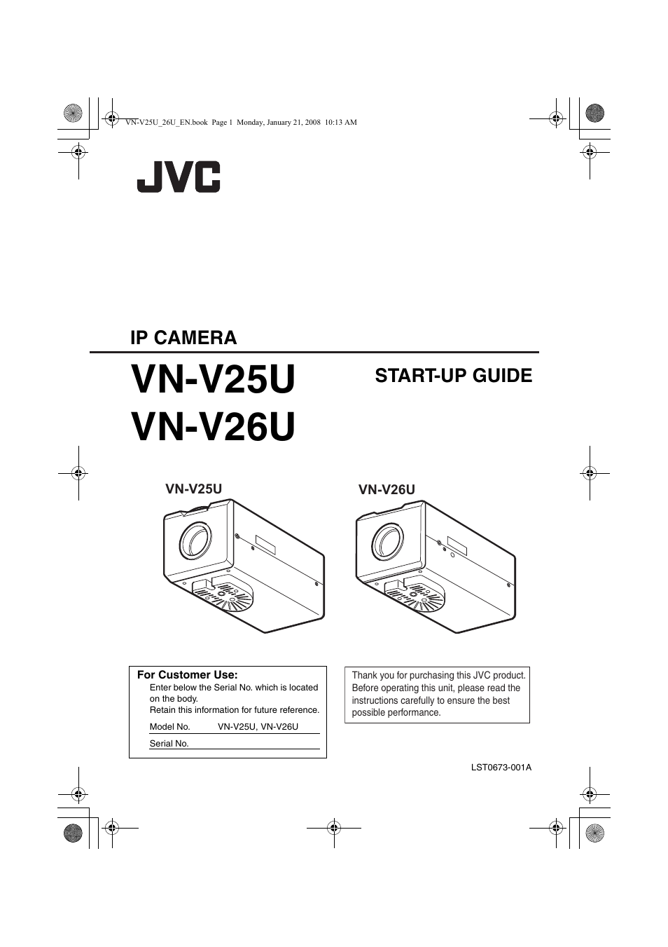 JVC VN-V25U User Manual | 48 pages