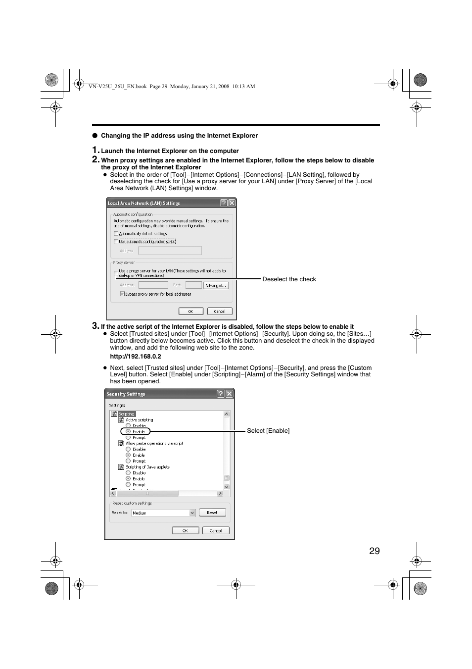 JVC VN-V25U User Manual | Page 29 / 48