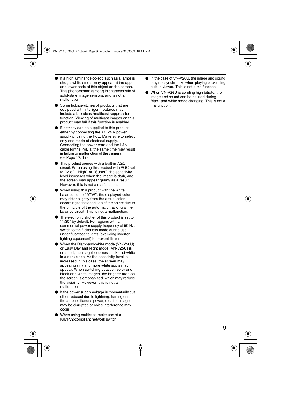 JVC VN-V25U User Manual | Page 9 / 48