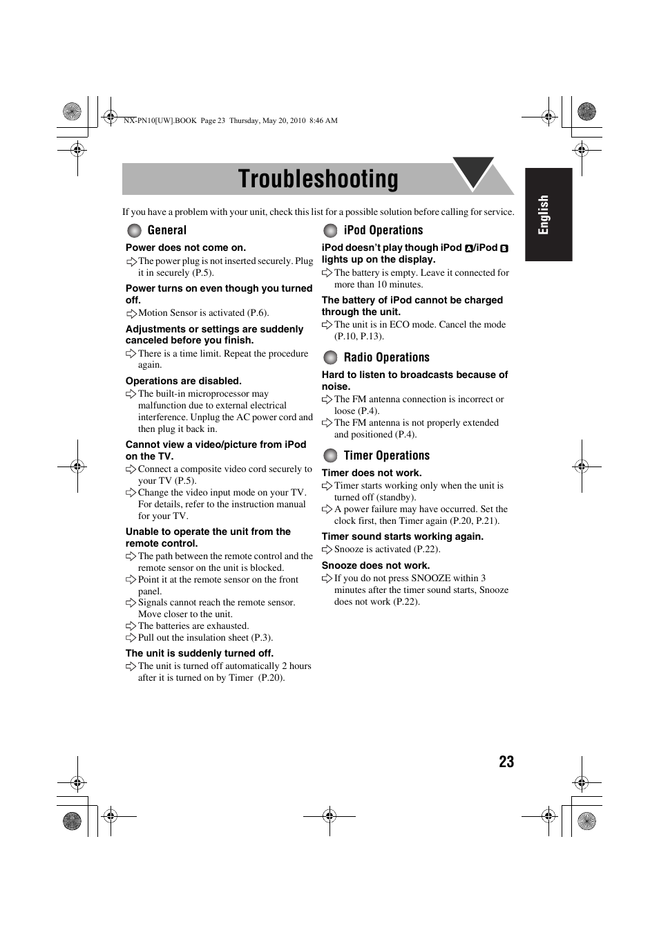 Troubleshooting | JVC 0609YAMMDWBET User Manual | Page 27 / 77