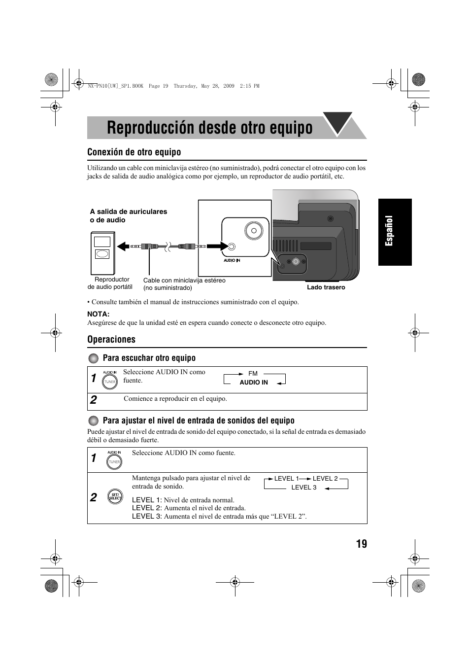 Reproducción desde otro equipo | JVC 0609YAMMDWBET User Manual | Page 47 / 77