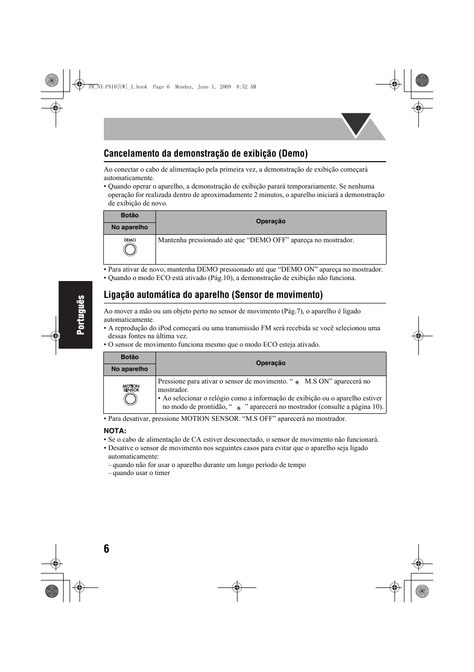 Cancelamento da demonstração de exibição (demo) | JVC 0609YAMMDWBET User Manual | Page 58 / 77