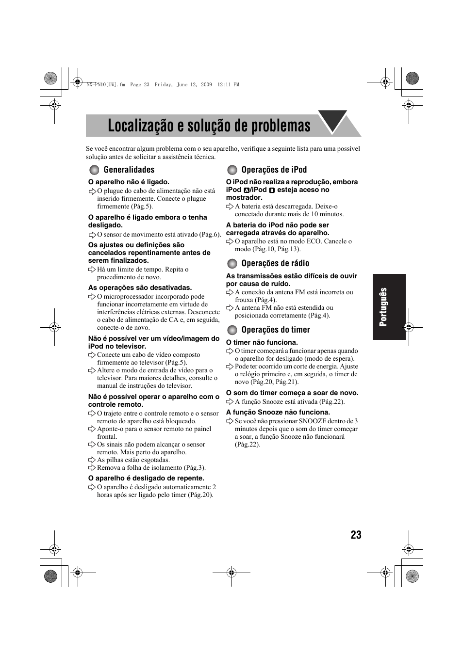 Localização e solução de problemas | JVC 0609YAMMDWBET User Manual | Page 75 / 77