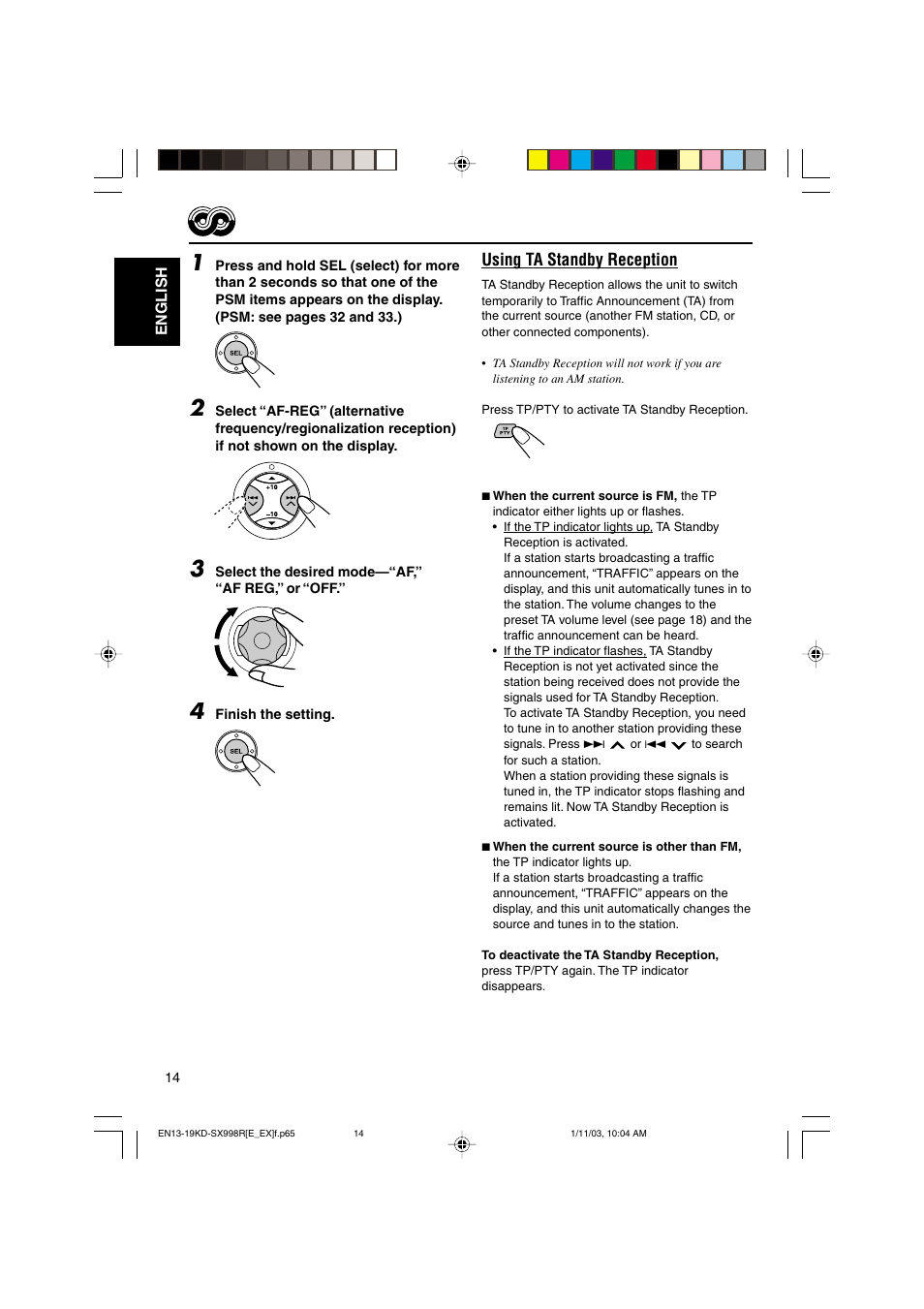 JVC CD Receiver KD-SX997R User Manual | Page 14 / 56