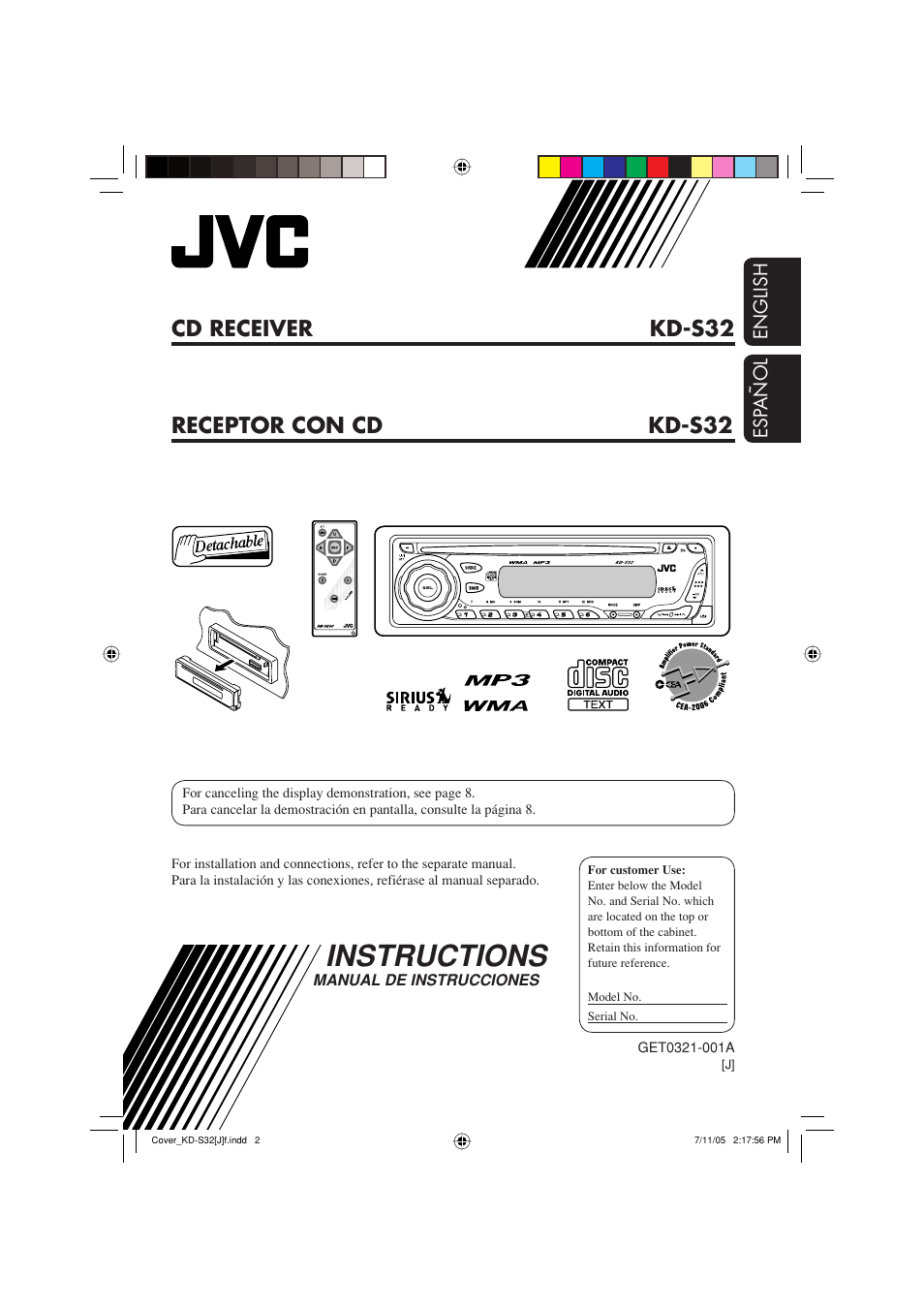 JVC GET0321-001A User Manual | 54 pages