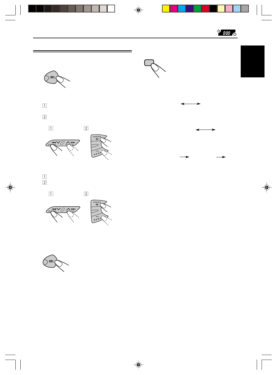 Other main functions, Setting the clock, Setting the clock 1 | JVC KS-FX210 User Manual | Page 13 / 56