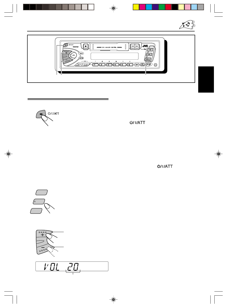 Operaciones basicas, Conexion de la alimentacion, Conexión de la alimentación 1 | JVC KS-FX210 User Manual | Page 23 / 56