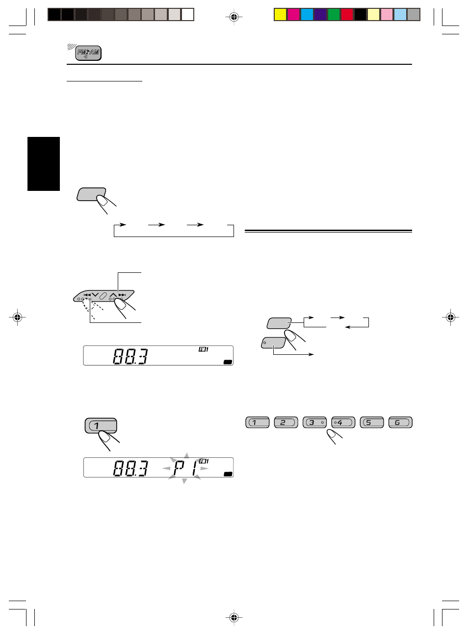 Como sintonizar una emisora preajustada, Cómo sintonizar una emisora preajustada, Preajuste manual | JVC KS-FX210 User Manual | Page 26 / 56