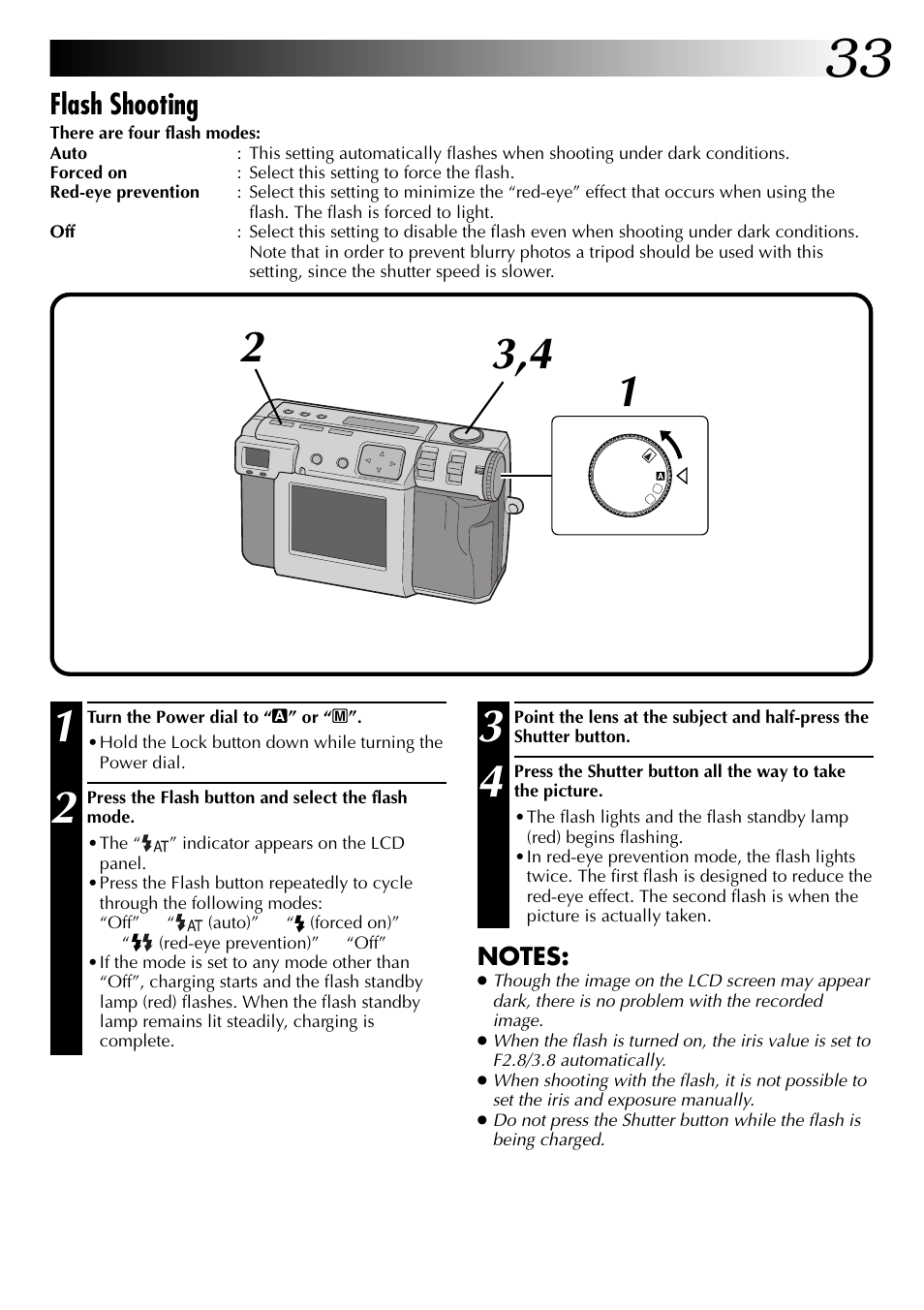 Flash shooting | JVC GC X 1 User Manual | Page 33 / 92