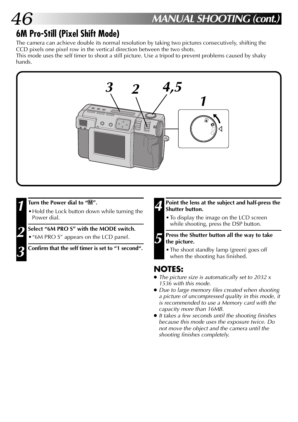 Manual shooting (cont.) | JVC GC X 1 User Manual | Page 46 / 92