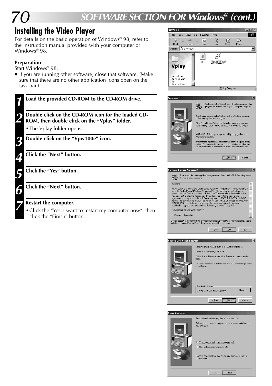 Cont.) | JVC GC X 1 User Manual | Page 70 / 92