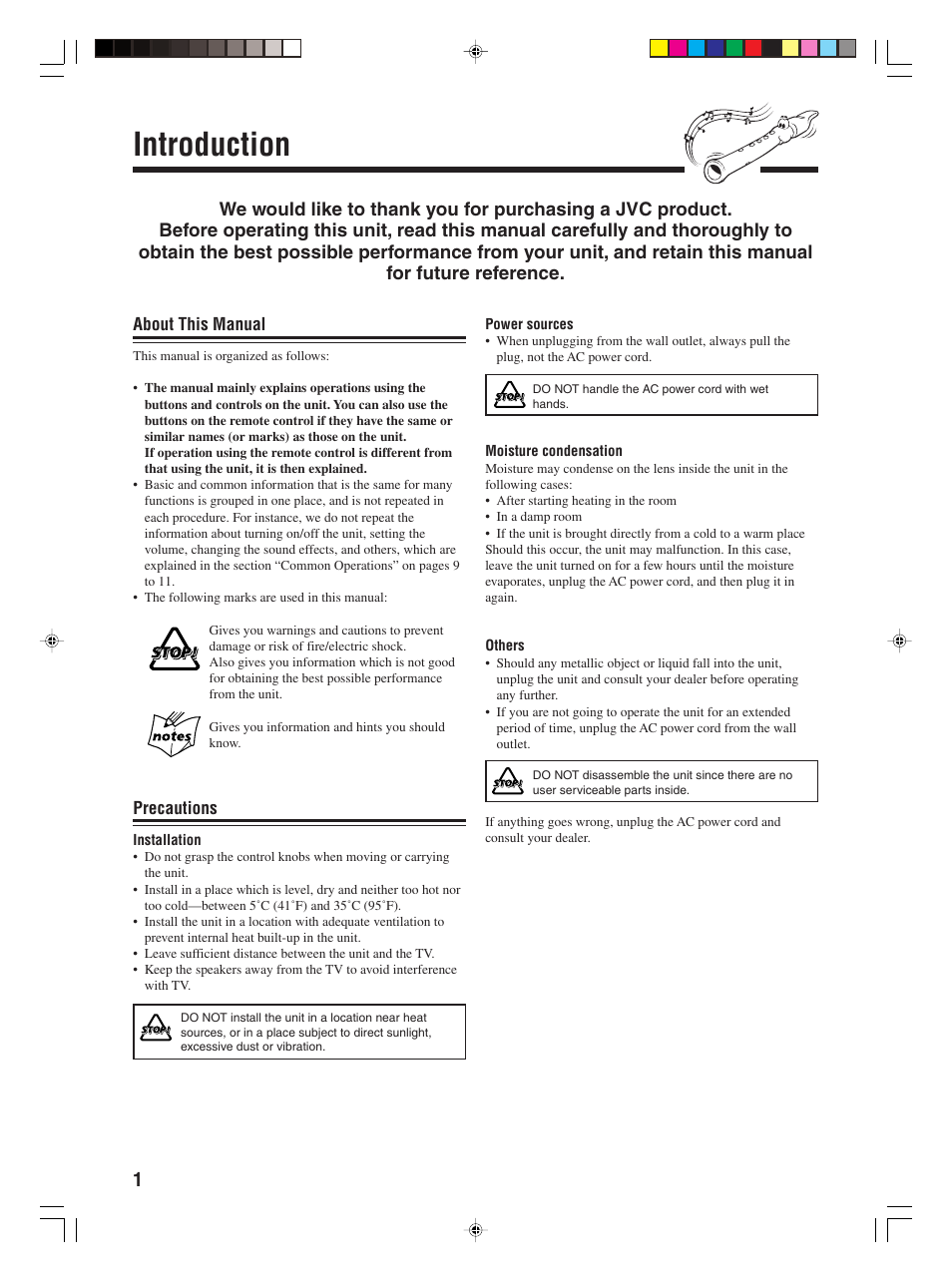 Introduction | JVC 0406KMMBICSAM User Manual | Page 4 / 30