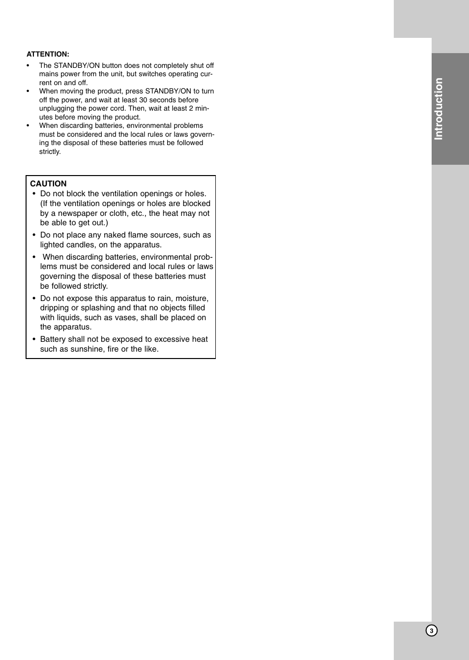 Introduction | JVC XV-BP1 User Manual | Page 3 / 40