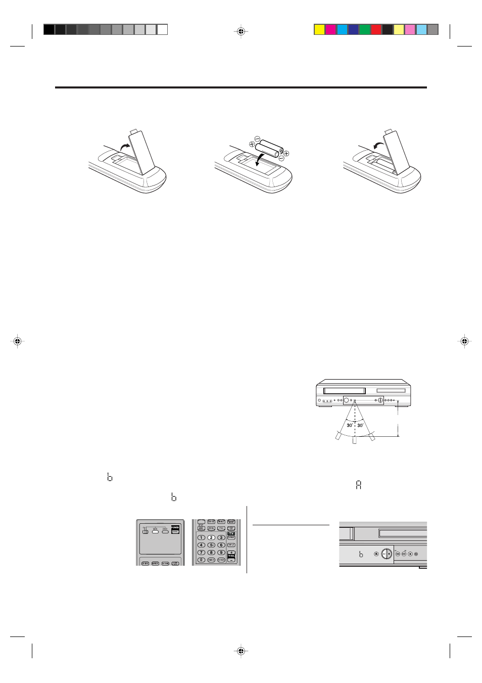 Remote control, Inserting batteries, Battery precautions | Remote control basics, Change the custom code for remote control, Approx. 5 meters | JVC Model HR-XVC1UJ User Manual | Page 11 / 60