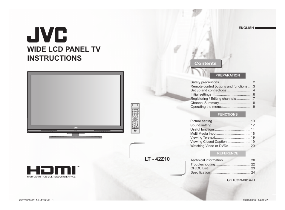 JVC GGT0359-001A-H User Manual | 24 pages