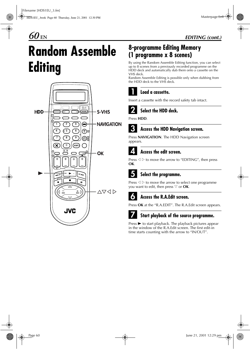 Random assemble editing | JVC HM-HDS1EU User Manual | Page 60 / 100