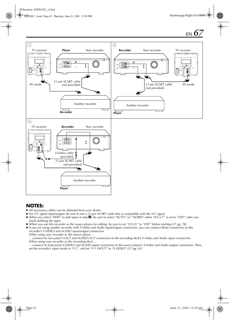 JVC HM-HDS1EU User Manual | Page 67 / 100