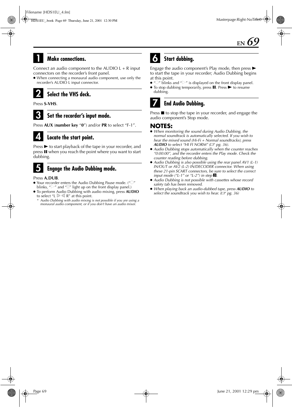 JVC HM-HDS1EU User Manual | Page 69 / 100