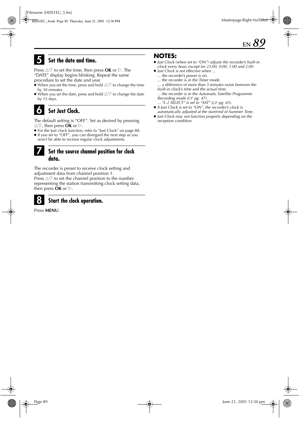 JVC HM-HDS1EU User Manual | Page 89 / 100