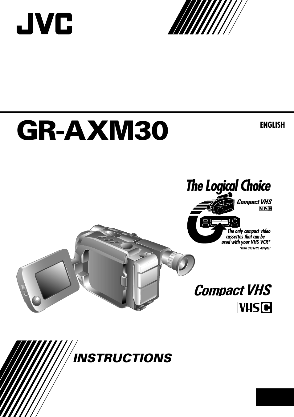 JVC COMPACT VHS CAMCORDER GR-AXM30 User Manual | 48 pages