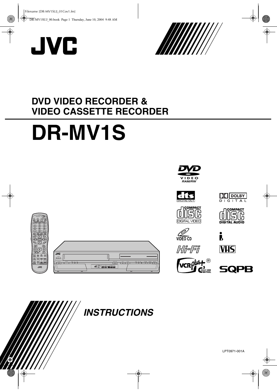 JVC DR-MV1S User Manual | 92 pages