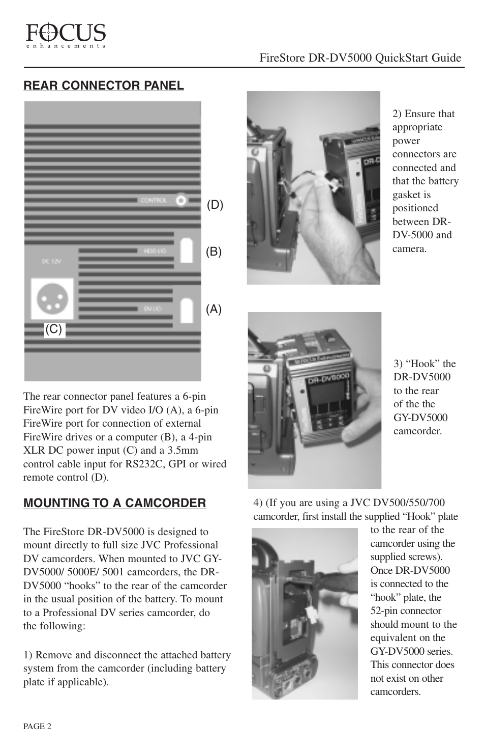 JVC DR-DV5000 User Manual | Page 2 / 8