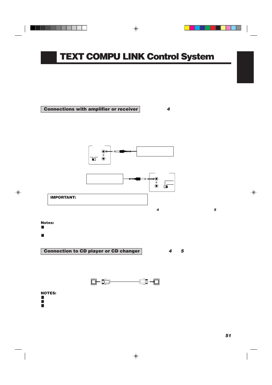 Text compu link control system, 51 english | JVC XU-301BK User Manual | Page 53 / 59