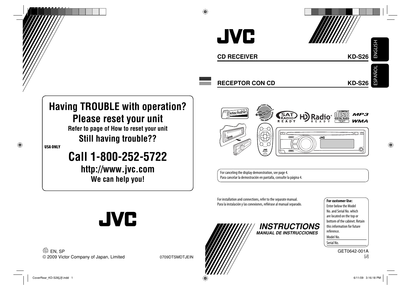 JVC GET0642-001A User Manual | 73 pages