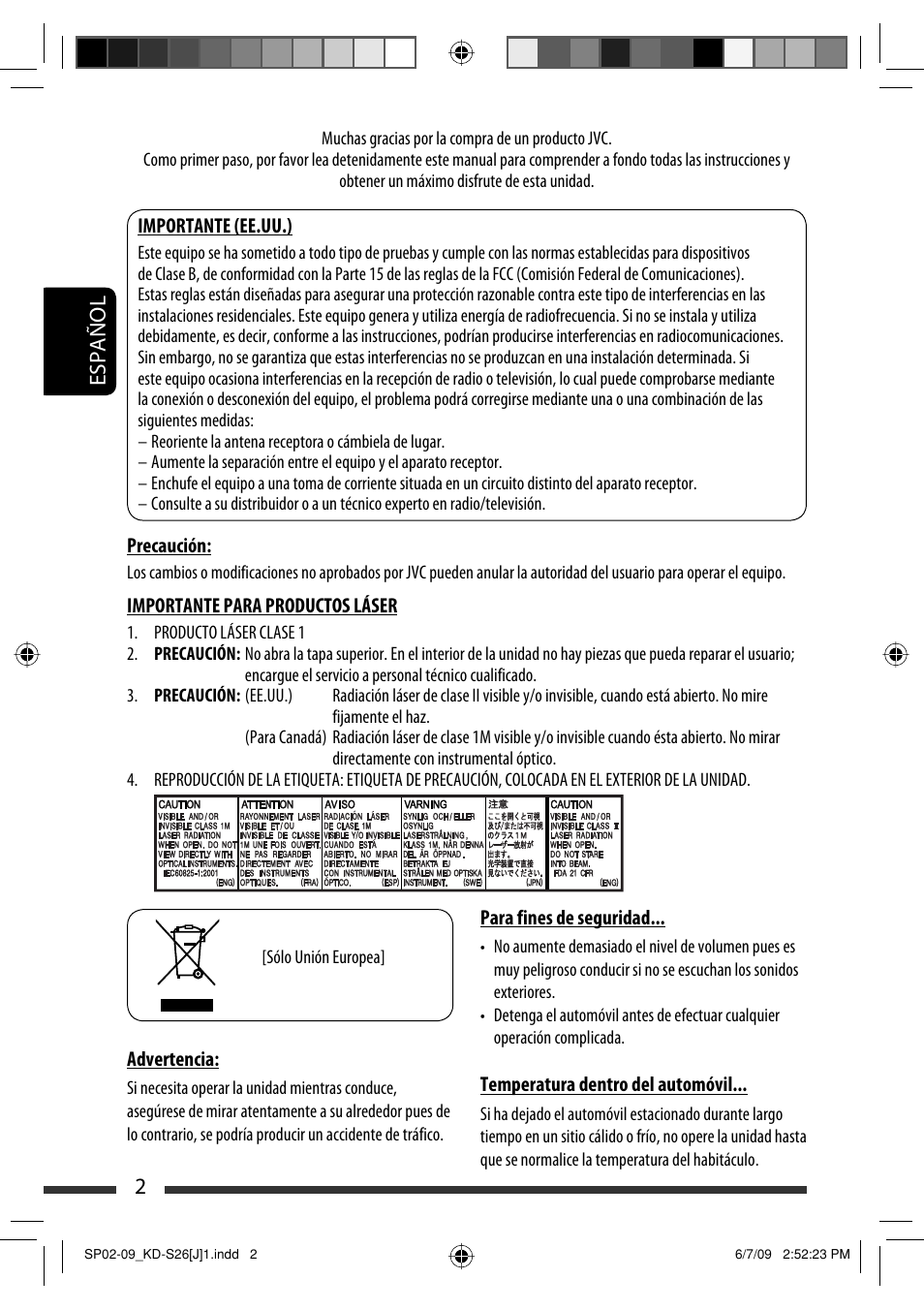 2español | JVC GET0642-001A User Manual | Page 38 / 73
