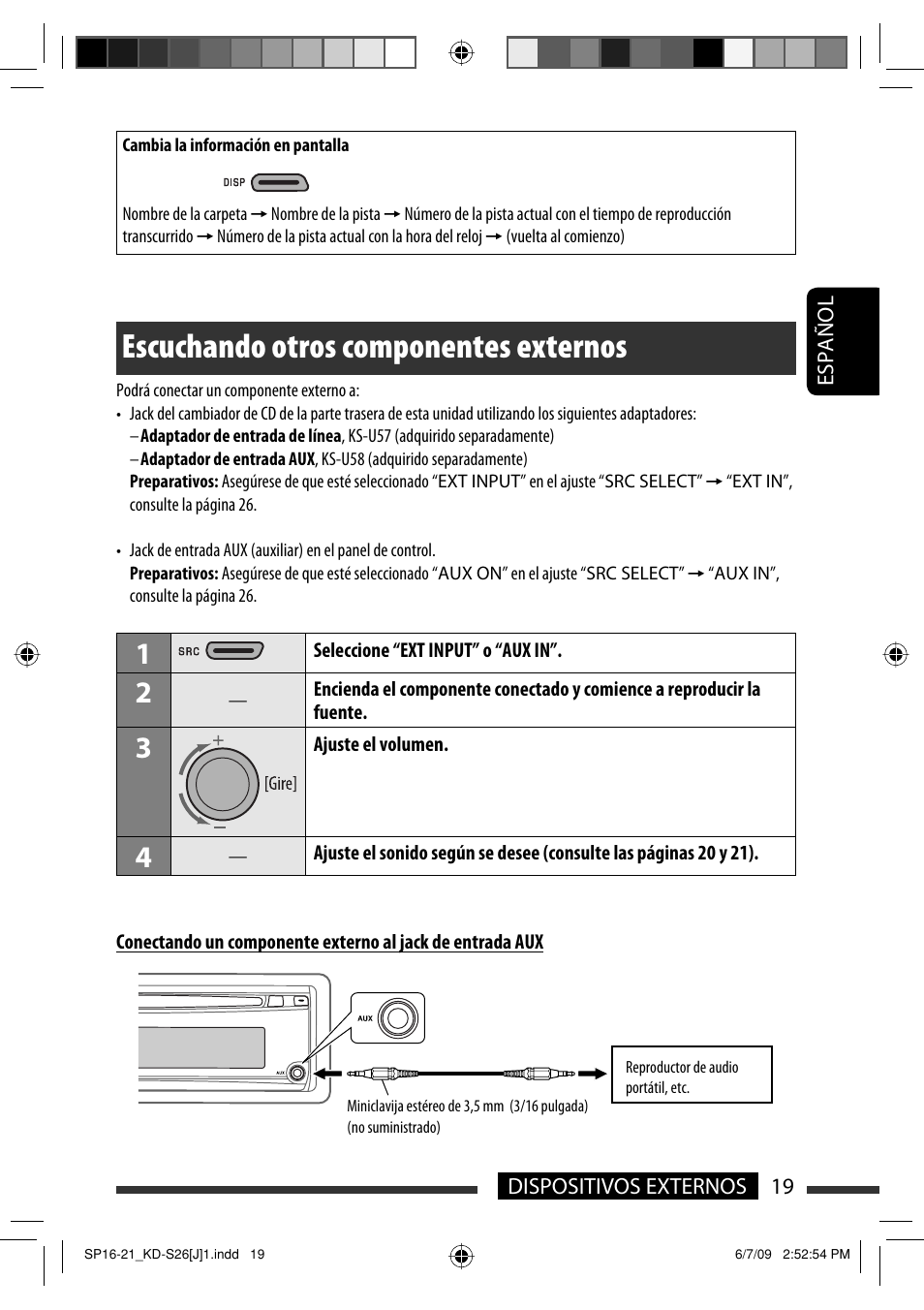 Escuchando otros componentes externos | JVC GET0642-001A User Manual | Page 55 / 73