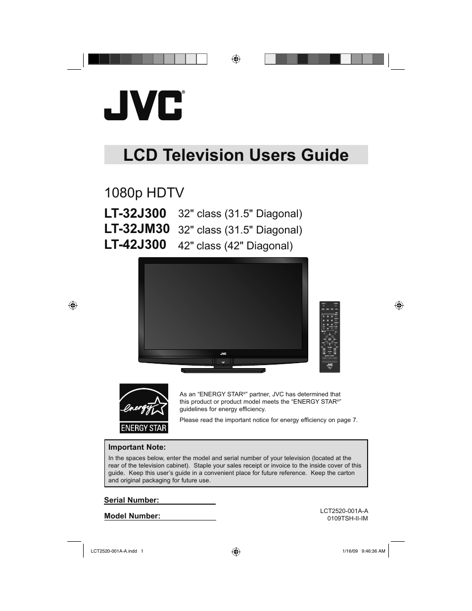 JVC 0109TSH-II-IM User Manual | 56 pages
