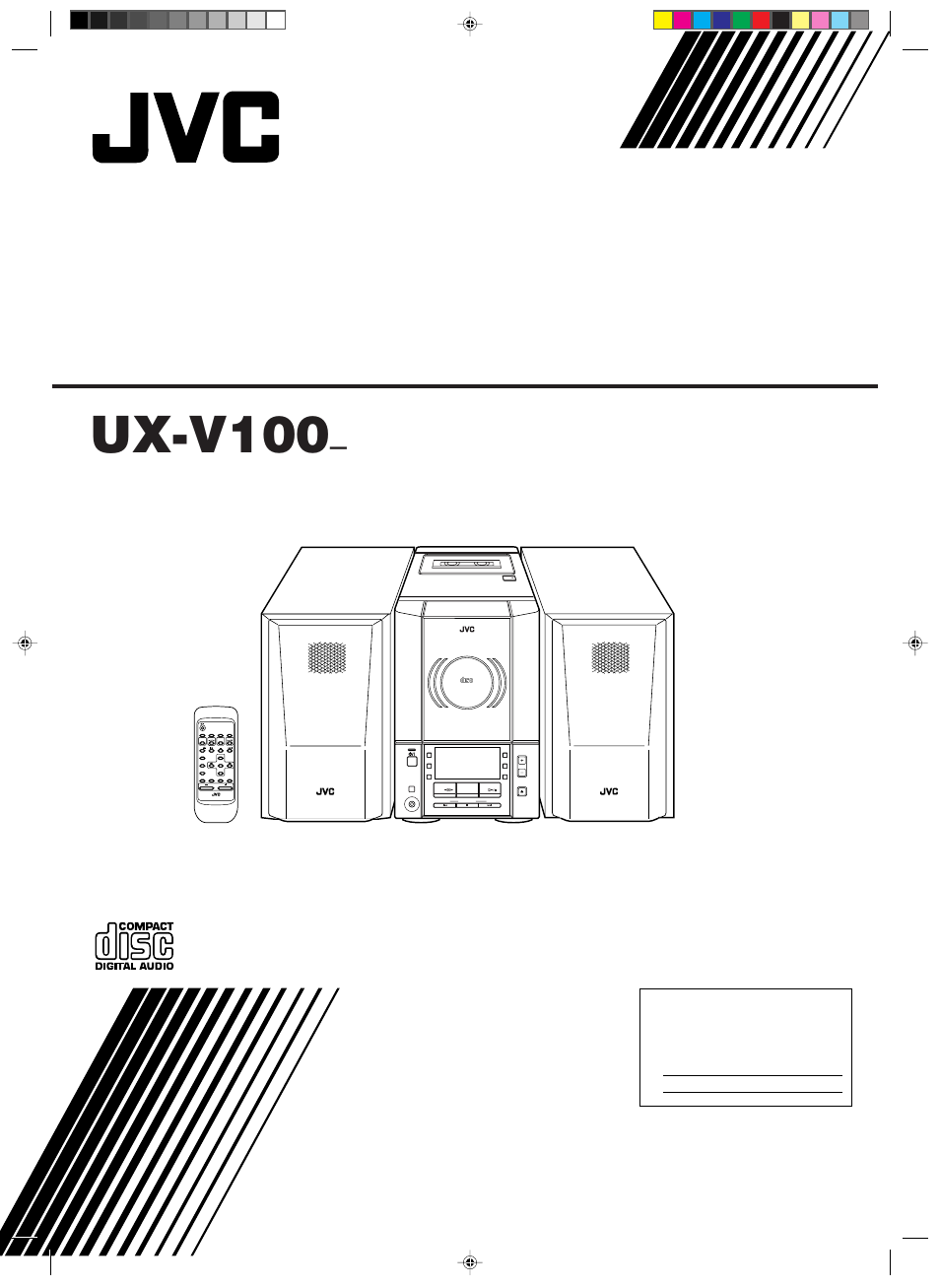 JVC UX-V100 User Manual | 24 pages