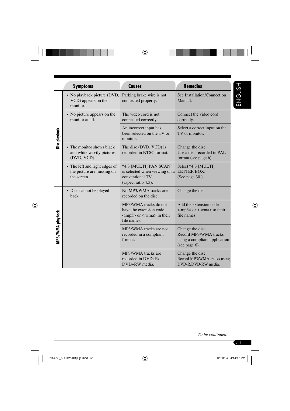 English | JVC KD-DV5101 User Manual | Page 51 / 211