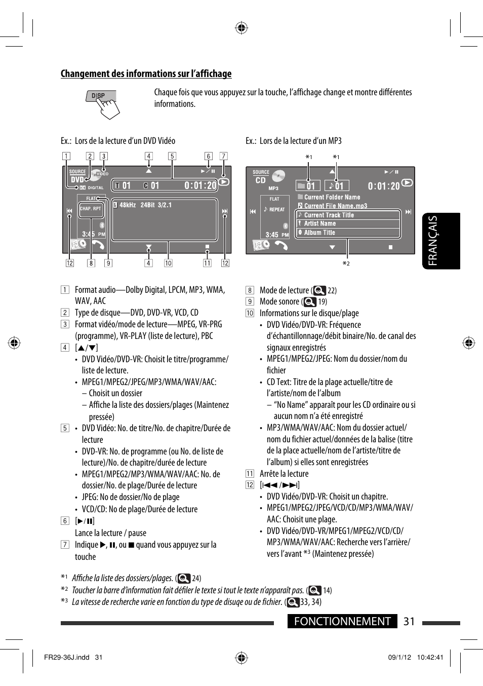 31 fonctionnement français | JVC KW-AVX820 User Manual | Page 167 / 207