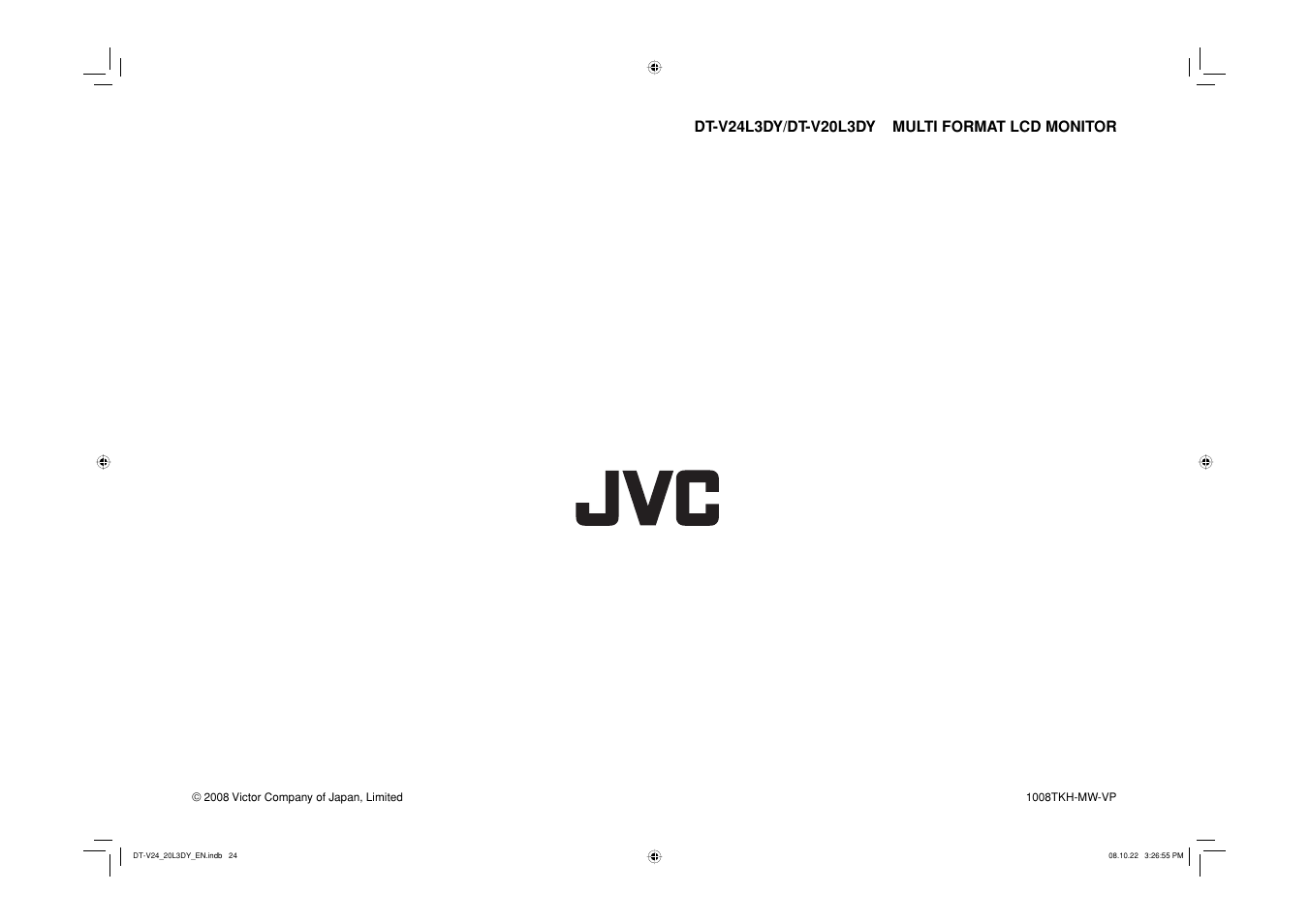 JVC DT-V20L3DY User Manual | Page 24 / 24