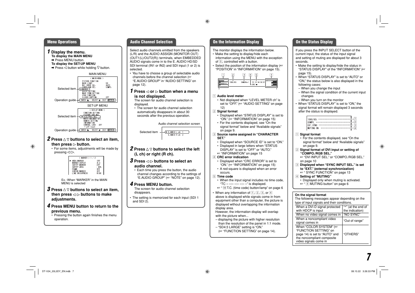 JVC DT-V20L3DY User Manual | Page 7 / 24