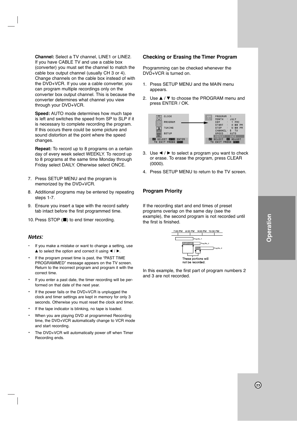 Operation | JVC HR-XVC17SU User Manual | Page 23 / 39