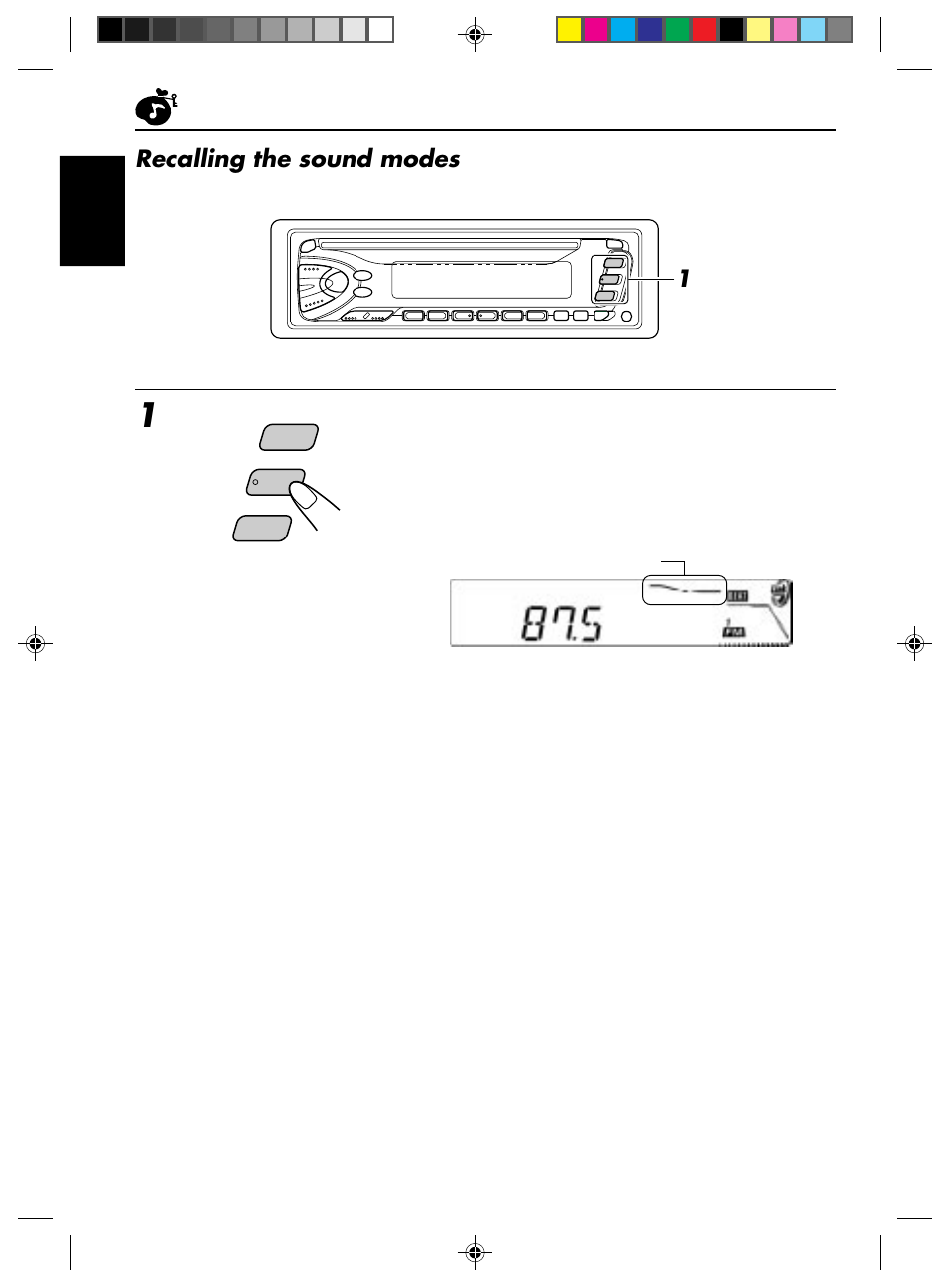 Recalling the sound modes | JVC HA KD-S600 User Manual | Page 16 / 26