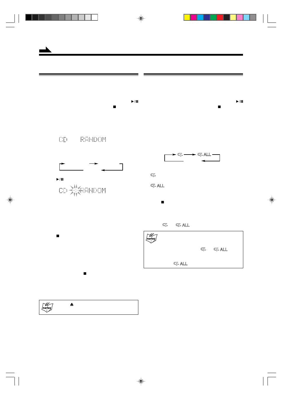 Repeating tracks — repeat play, Playing at random — random play | JVC AX-UXG6 User Manual | Page 26 / 40