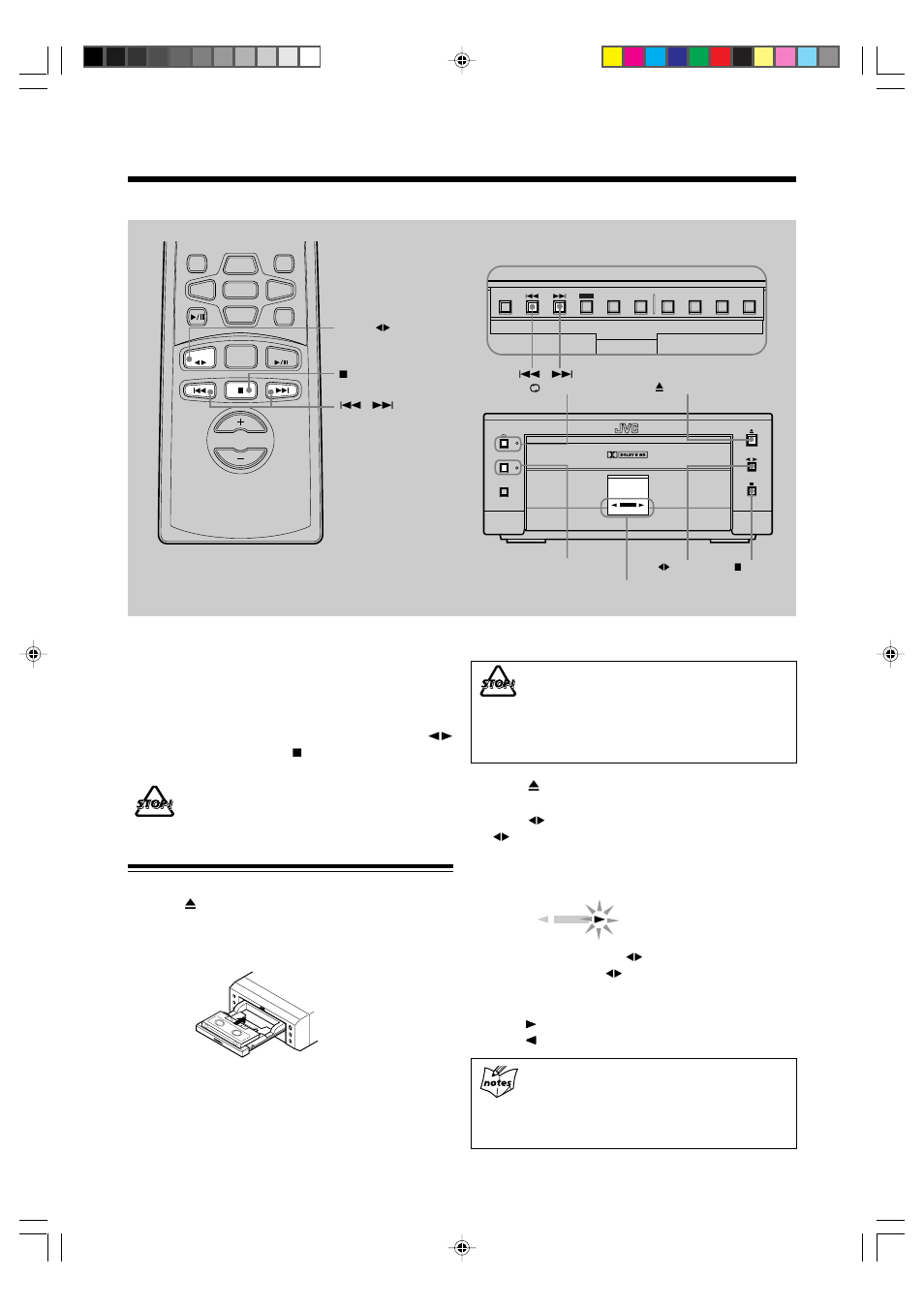 Playing back a tape, Playing back a tape — basic operation | JVC AX-UXG6 User Manual | Page 27 / 40